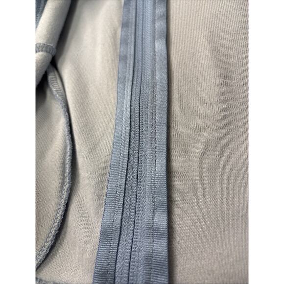 Baby Blue Velour Y2K Style Zip Hoodie Softcore Juicy Style Tracksuit Top Lg - Picture 11 of 13